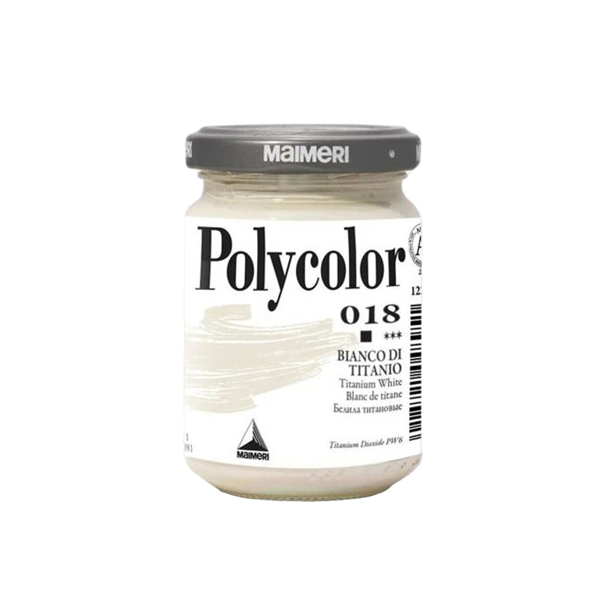 MAIMERI VASETTO ACRILICO POLYCOLOR DA 140 ML BIANCO TITANIO
