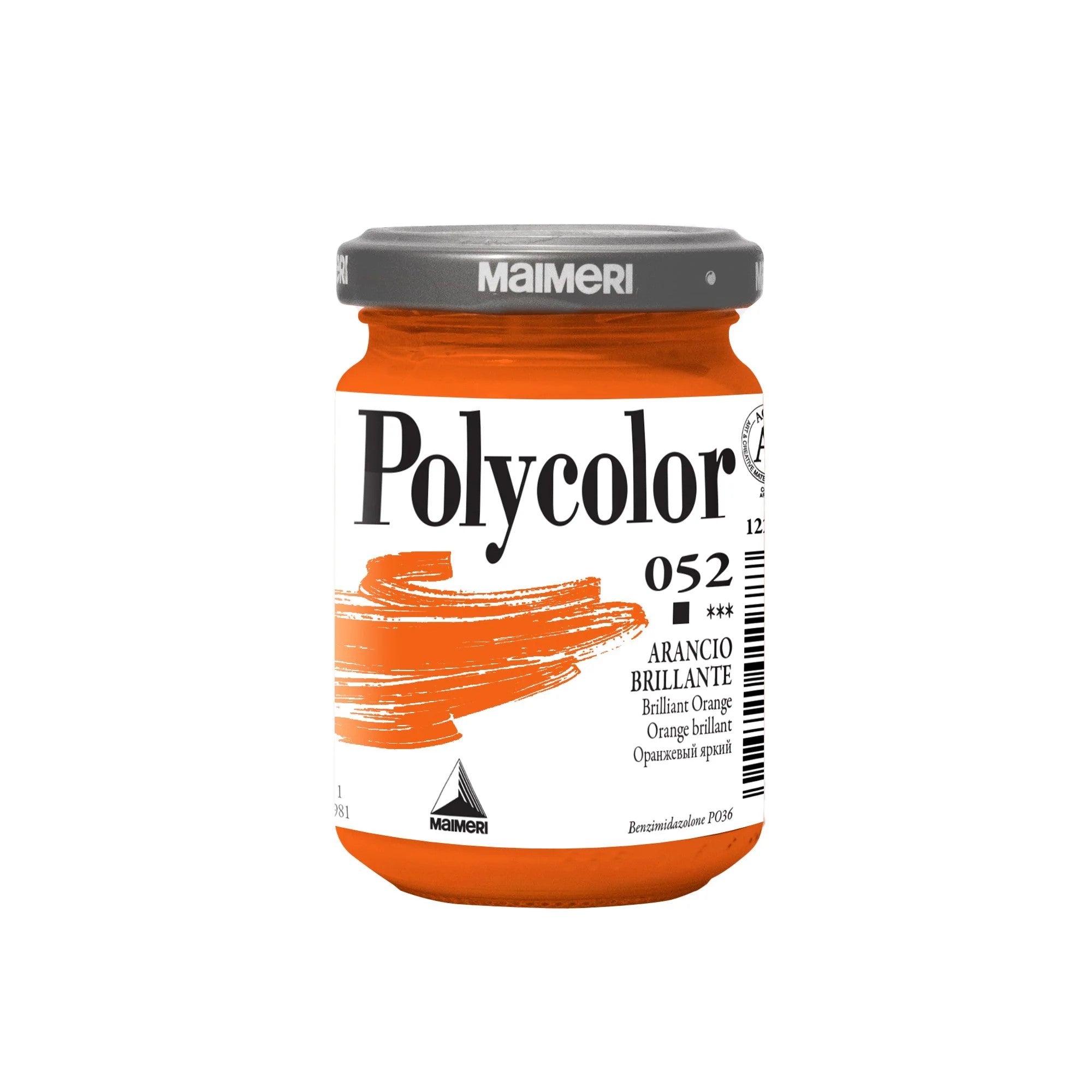 MAIMERI VASETTO ACRILICO POLYCOLOR DA 140 ML ARANCIO BRILLAN