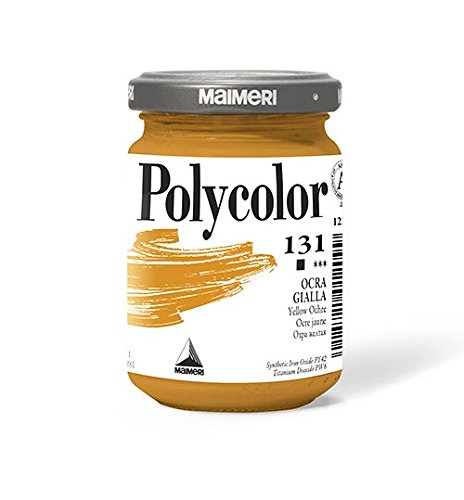 MAIMERI VASETTO ACRILICO POLYCOLOR DA 140 ML OCRA GIALLA