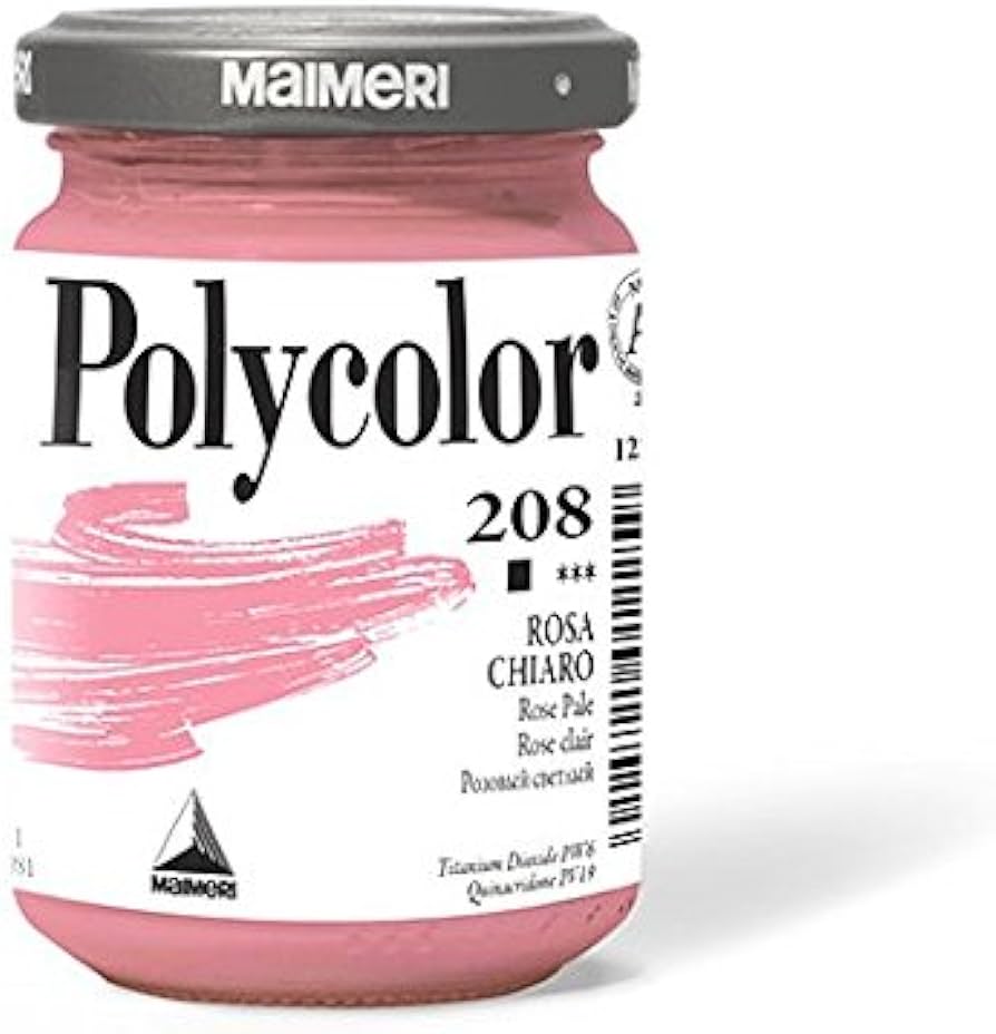 MAIMERI VASETTO ACRILICO POLYCOLOR DA 140 ML ROSA CHIARO