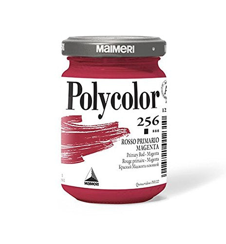 VASETTO ACRILICO POLYCOLOR DA 140 ML ROSSO PRIMARIO MAGENTA