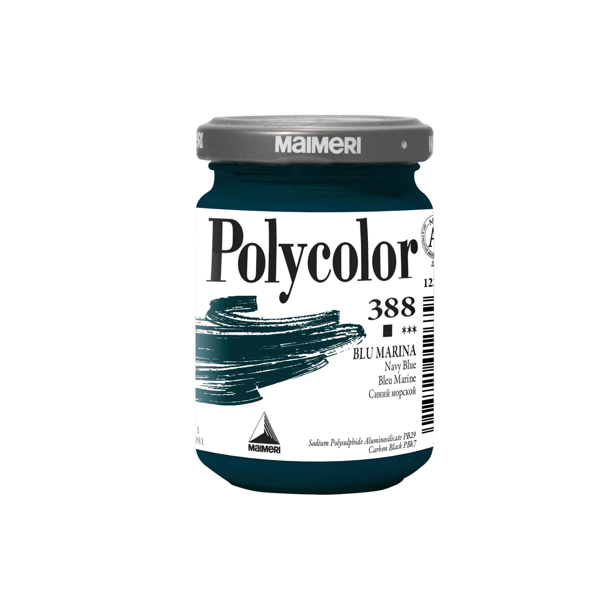 MAIMERI VASETTO ACRILICO POLYCOLOR DA 140 ML BLU MARINA