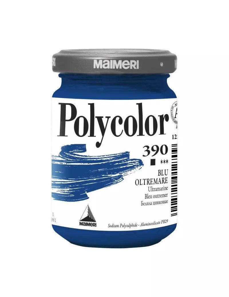 MAIMERI VASETTO ACRILICO POLYCOLOR DA 140 ML BLU OLTREMARE