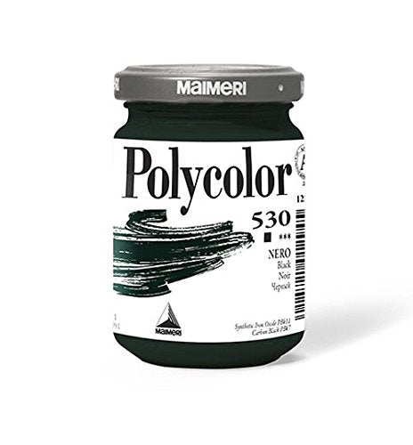 MAIMERI VASETTO ACRILICO POLYCOLOR DA140 ML NERO