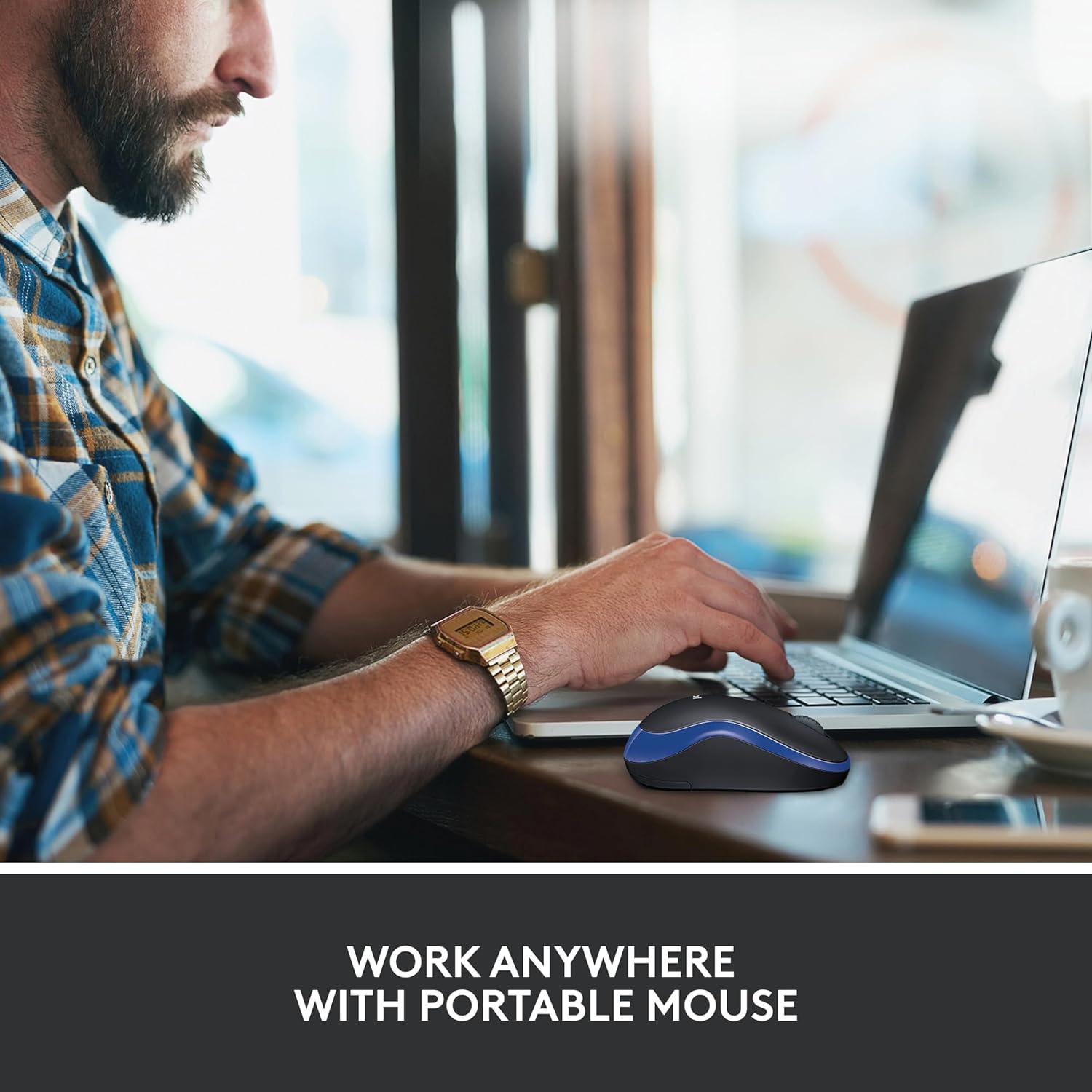 MOUSE WIRELESS M185 BLU