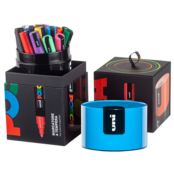 Posca - Set Completo con 18 Pennarelli Acrilici Assortiti