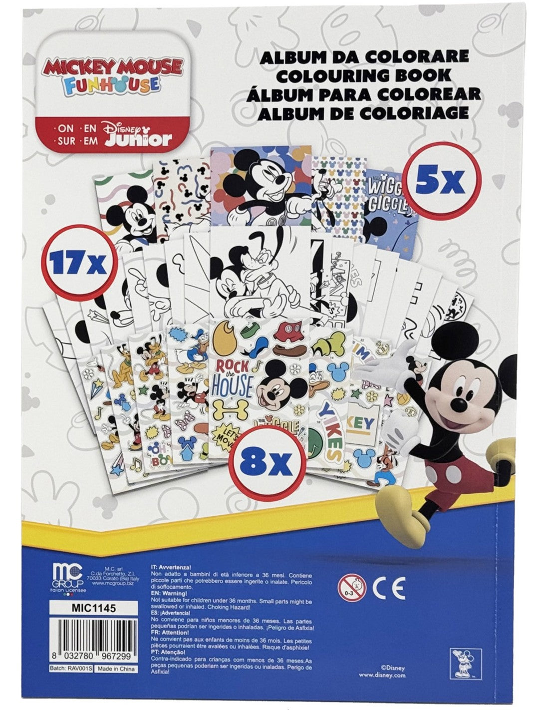 Disney Topolino - Album da colorare con adesivi