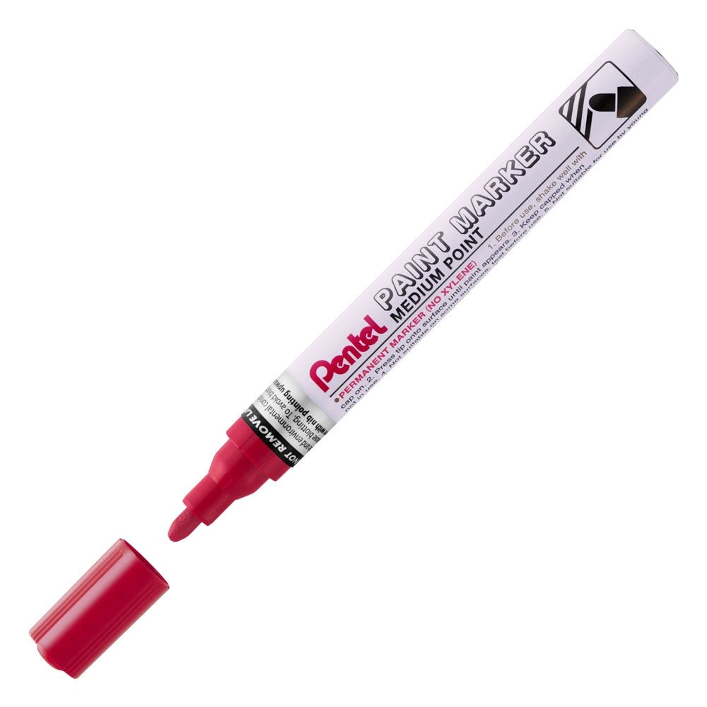 PENTEL PAINT MARKER - SUPER RED MEDIUM POINT