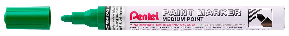 Pentel - Marcatore a Vernice Punta Media - Verde
