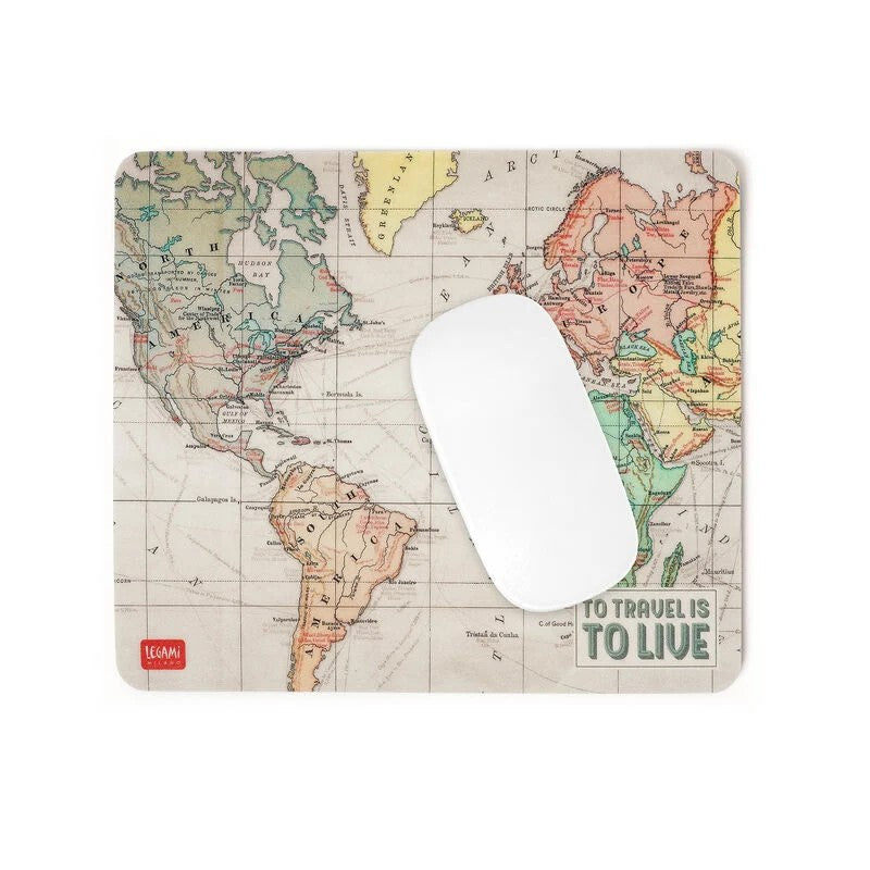 Tappetino per mouse a tema Travel