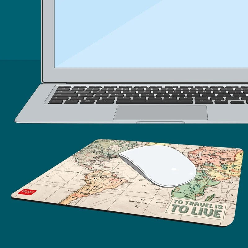 Tappetino per mouse a tema Travel