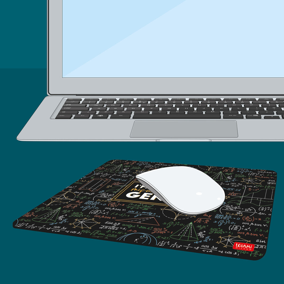 Tappetino per Mouse a tema genius