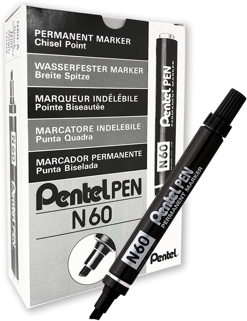 CF 12 PZ MARCATORE PROFESSIONALE PENTEL PEN N60 NERO