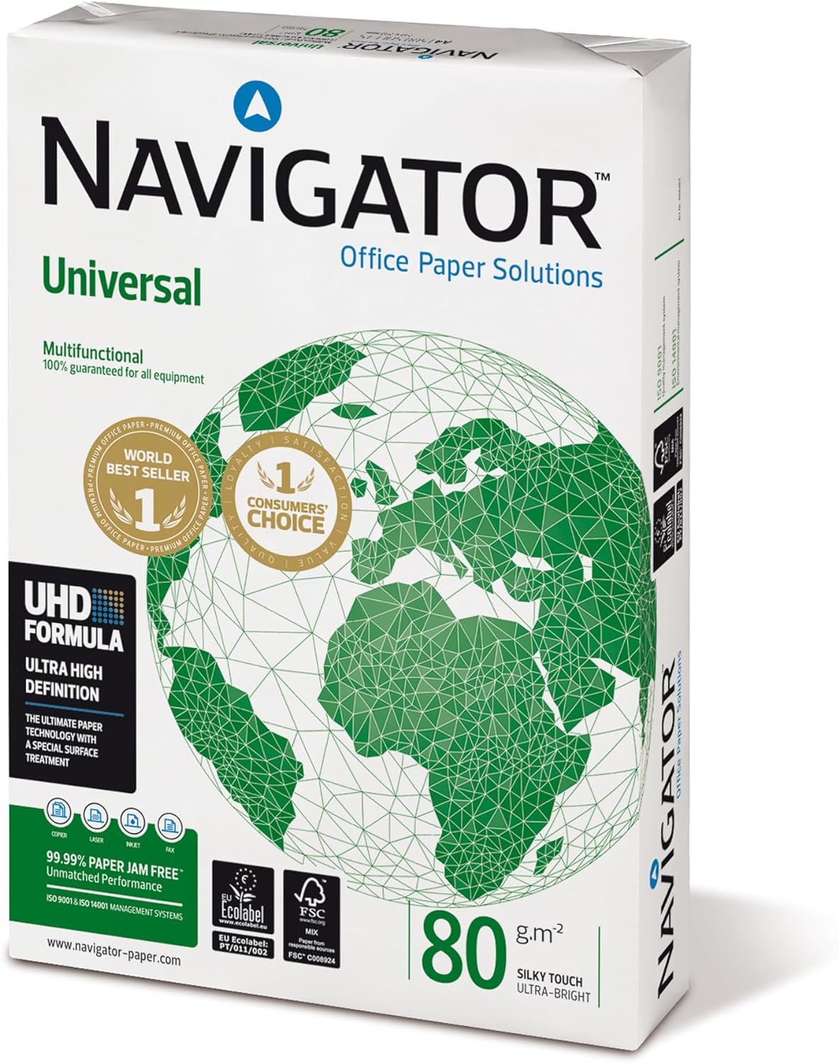n. 5 risme Navigator Carta Premium Per Ufficio Formato A4