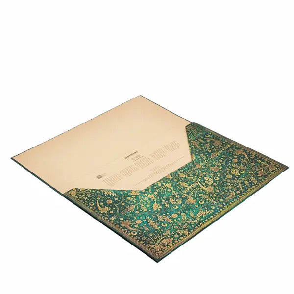 Paperblanks - Cartellina per documenti - Fiore di Smeraldo