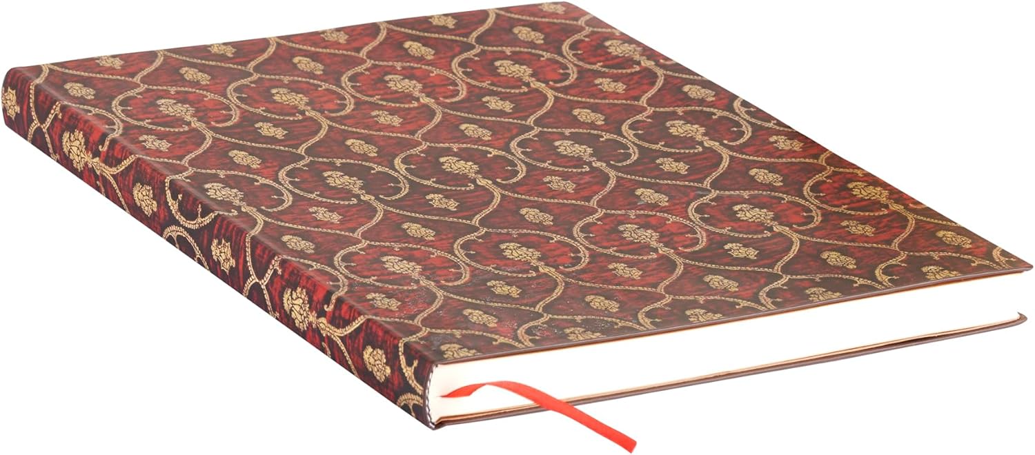 PAPERBLANKS AGENDA VELLUTO ROSSO MIDI