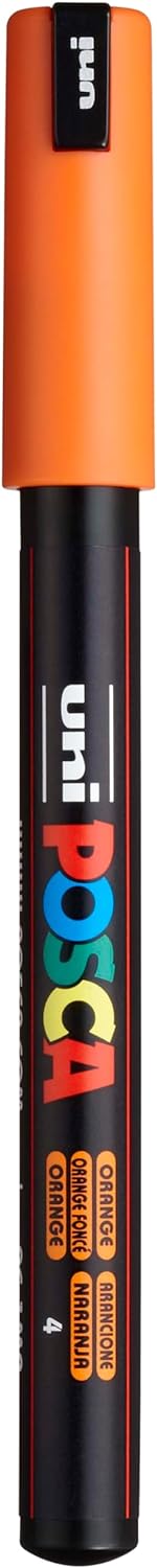 CF. 6 PZ. UNIPOSCA PUNTA EXTRA FINE 0 7 MM PC-1MR ARGENTO