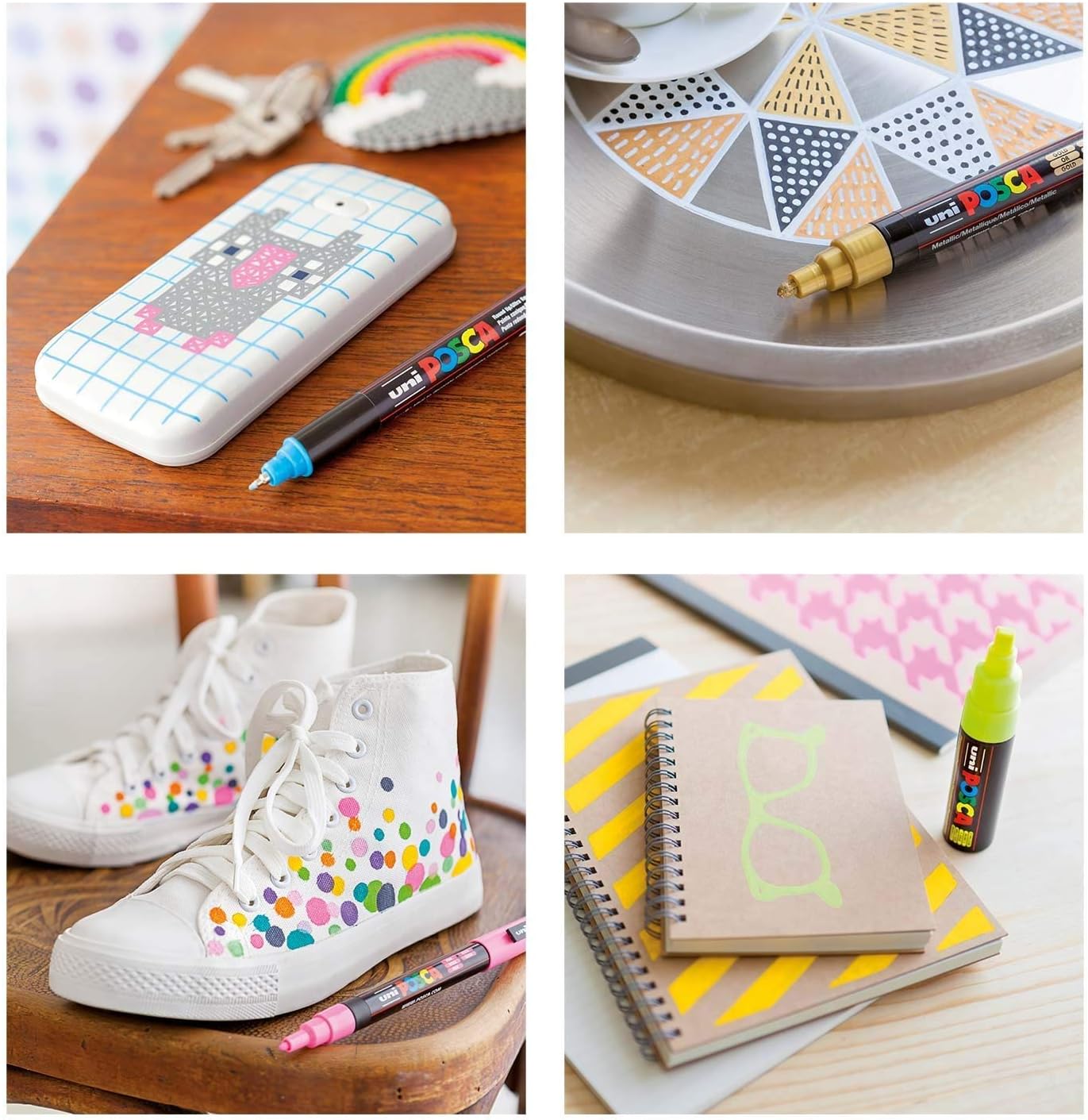 CF 6 PZ. UNIPOSCA PUNTA EXTRA FINE 0 7 MM PC-1MR AZZURRO