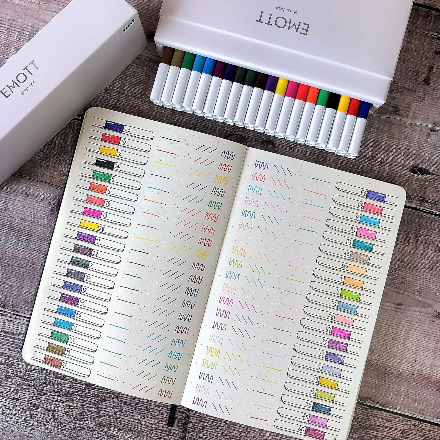 Emott Pen Ever Line 0.4MM 40 Colori