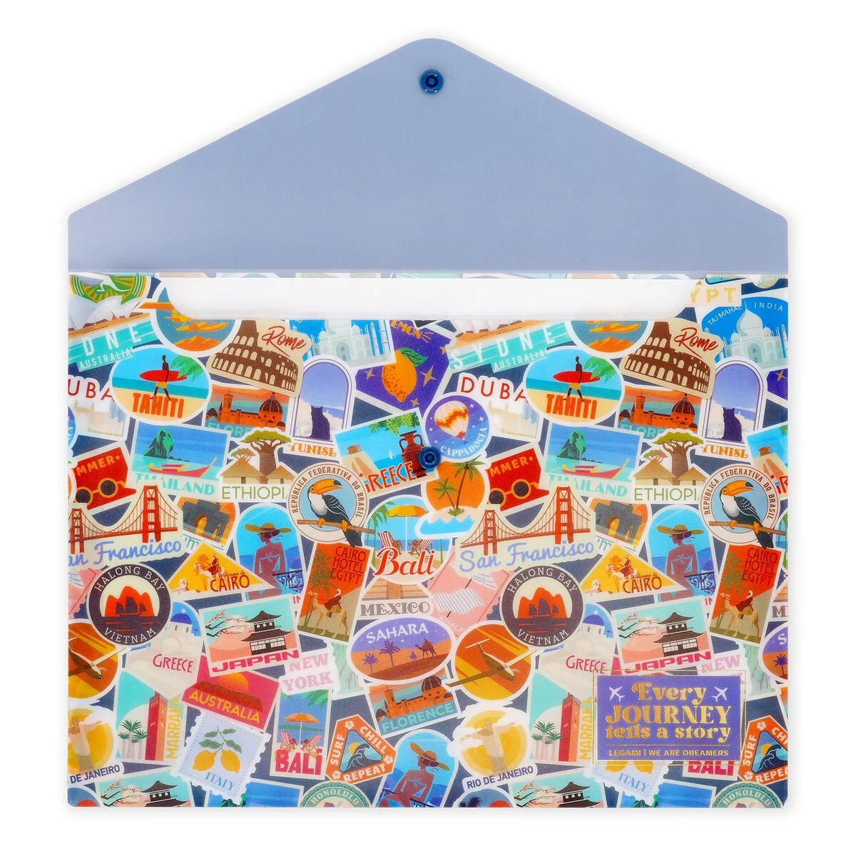 Cartelletta Portadocumenti Fold & Order - Travel Stickers