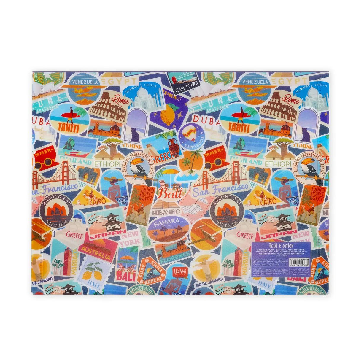 Cartelletta Portadocumenti Fold & Order - Travel Stickers