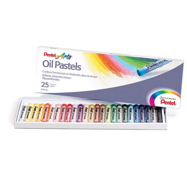 Astuccio 25 Pastelli a Olio Pentel