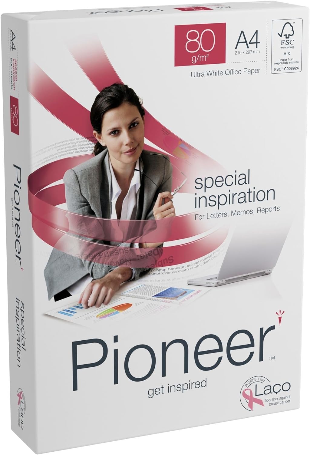 Carta Pioneer Formato A4 80 gr Confezione da 5 risme
