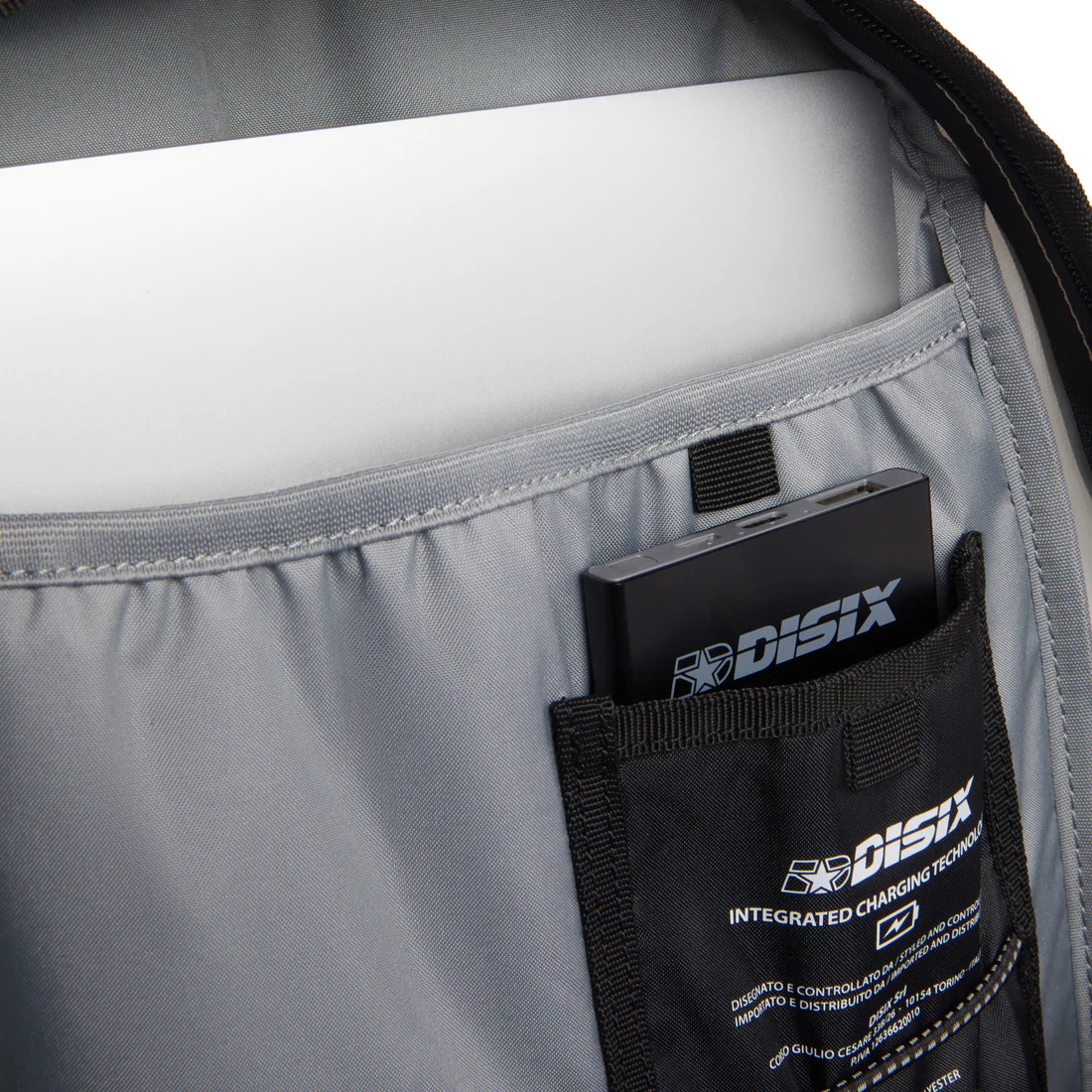 DISIX ZAINO GRAB PLAIN JET BLACK