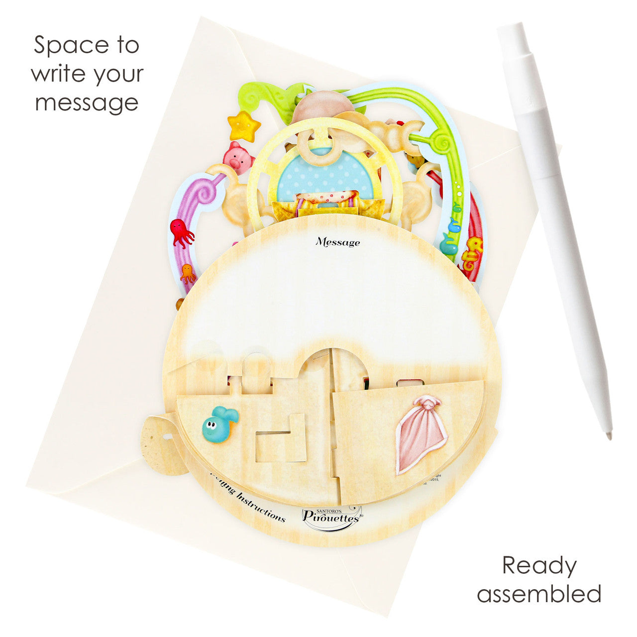 Santoro Pirouettes 3D Pop-Up - New Baby