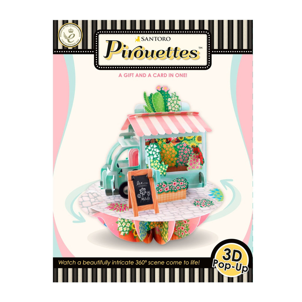 Santoro Pirouettes 3D Pop-Up - Bancarella Di Fiori