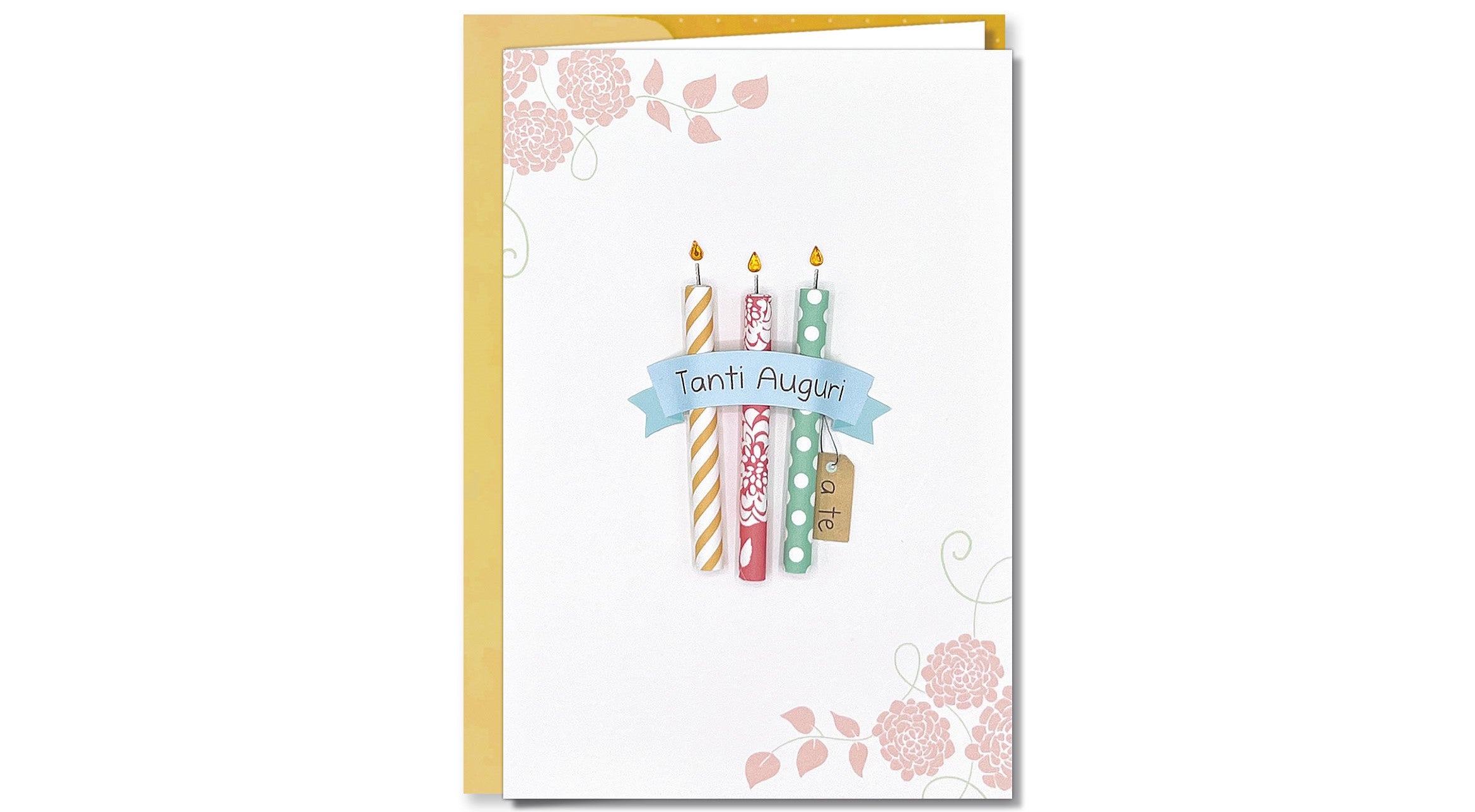 CROMONB - Biglietto Augurale - Candeline di Compleanno