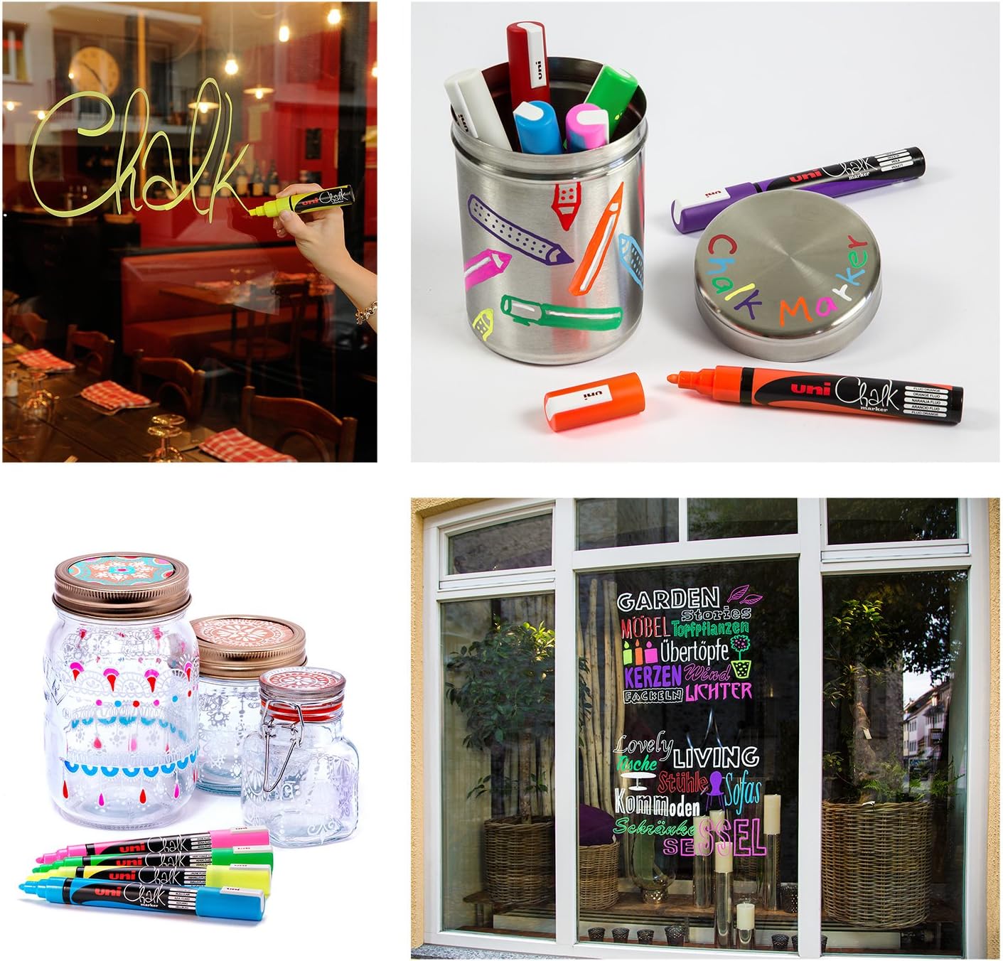 Uni Chalk a gesso Punta tonda 1 8 - 2 5 mm Rosa Fluo