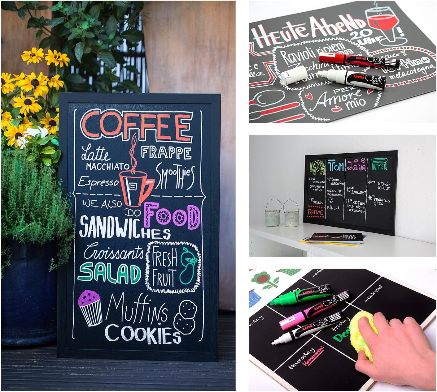 Uni Chalk a gesso Punta tonda 1 8 - 2 5 mm Rosso Fluo