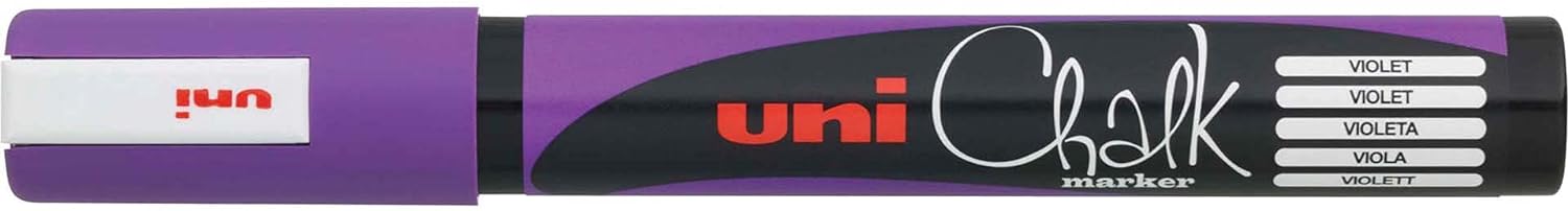 Uni Chalk a gesso  Punta tonda 1 8 - 2 5 mm Viola Fluo