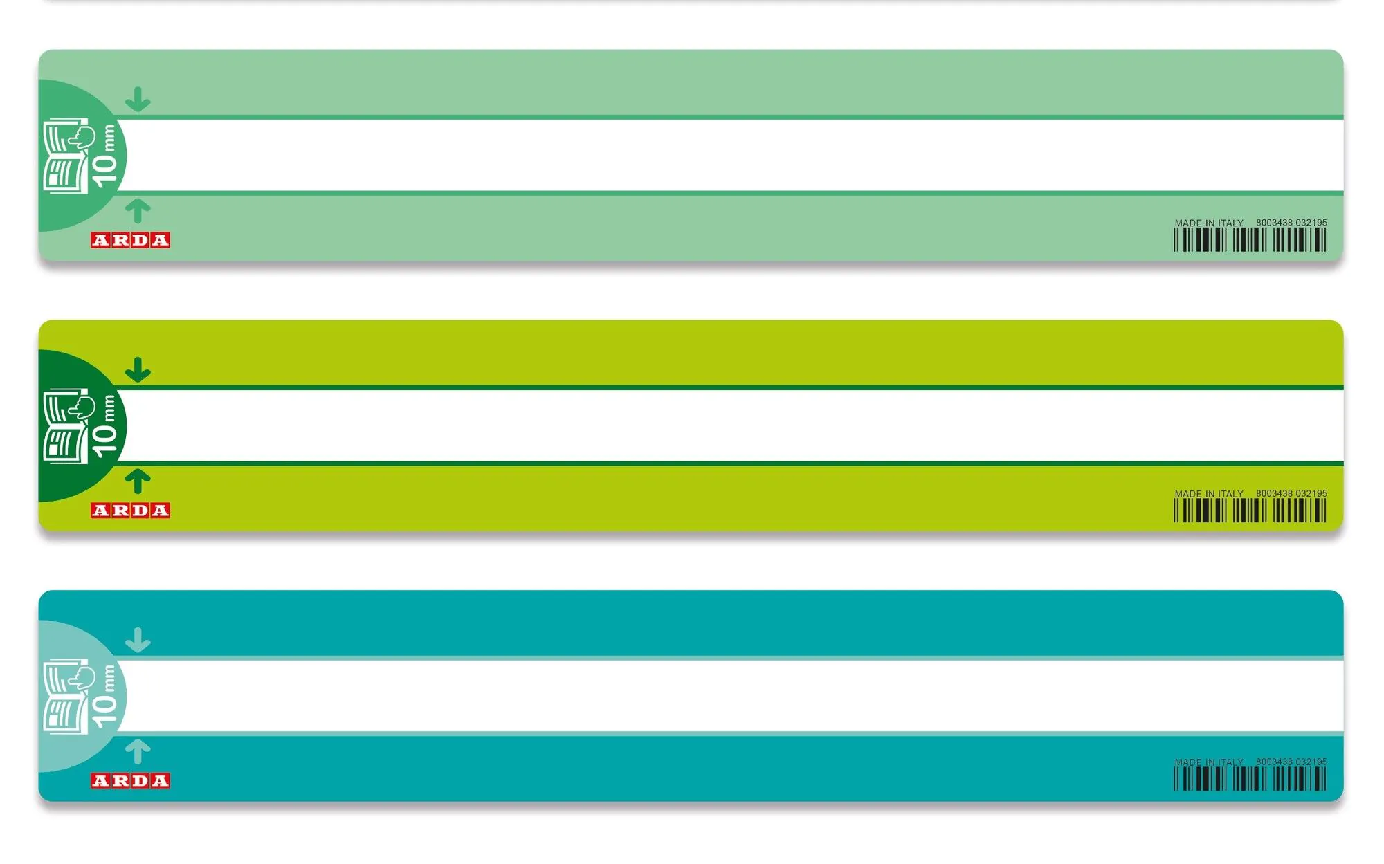 RIGHELLI ARDA SEGNA RIGA DIDATTICI SPAZIO DI LETTURA 10MM