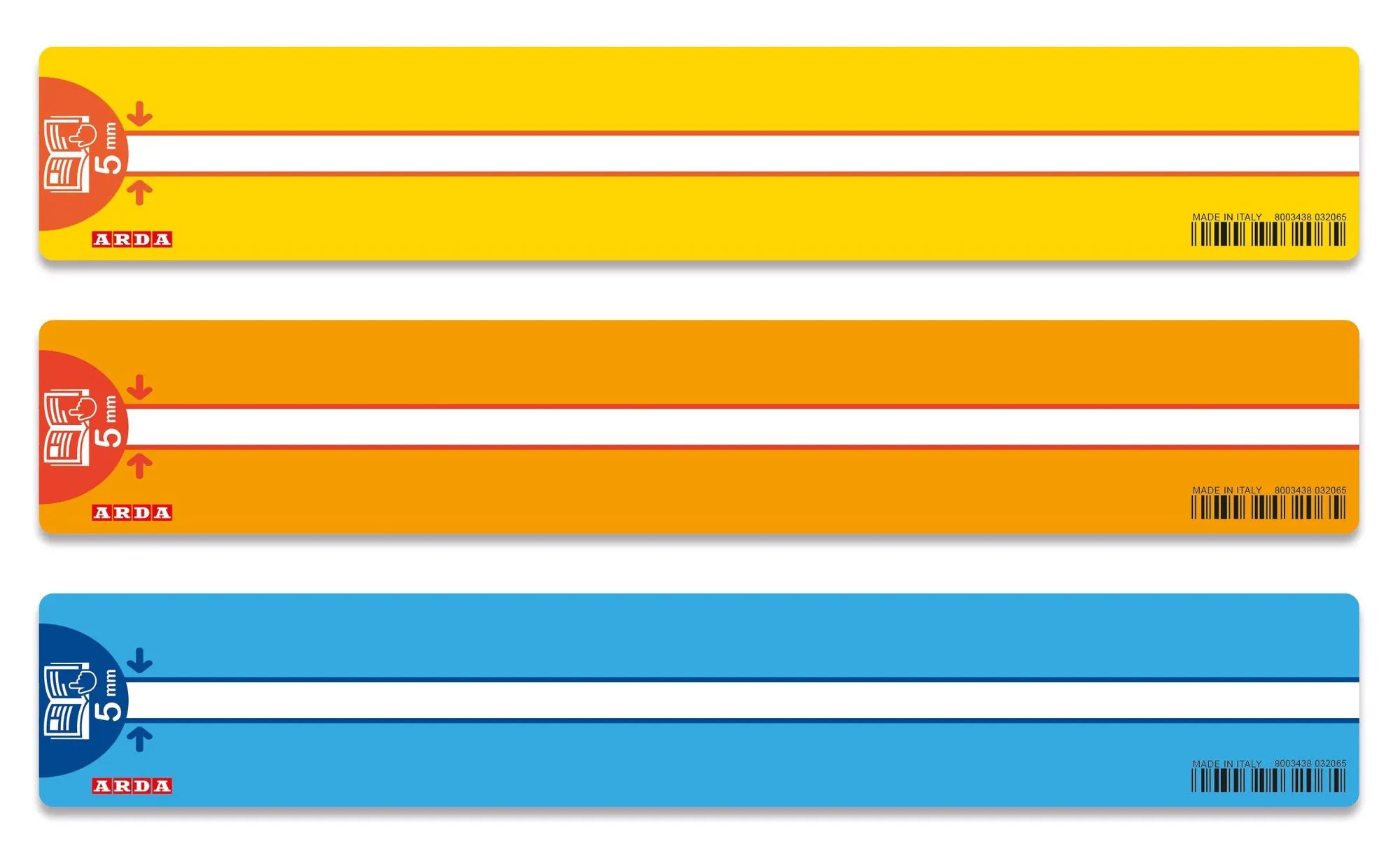 RIGHELLI ARDA SEGNA RIGA DIDATTICI SPAZIO DI LETTURA 5MM