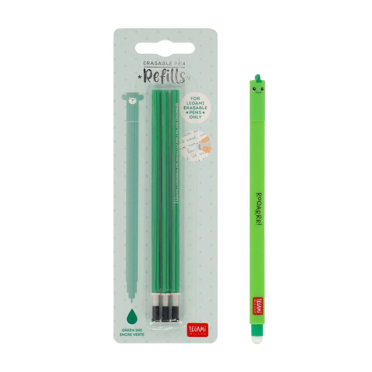 Refill Per Penna Gel Cancellabile Erasable Pen Colore Verde