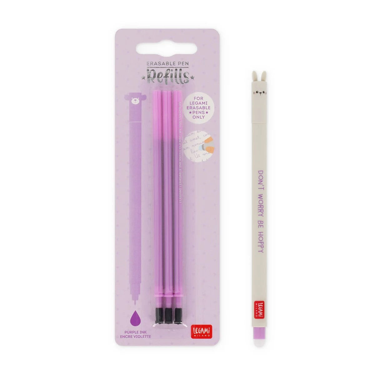 Refill Per Penna Gel Cancellabile Erasable Pen Colore Viola