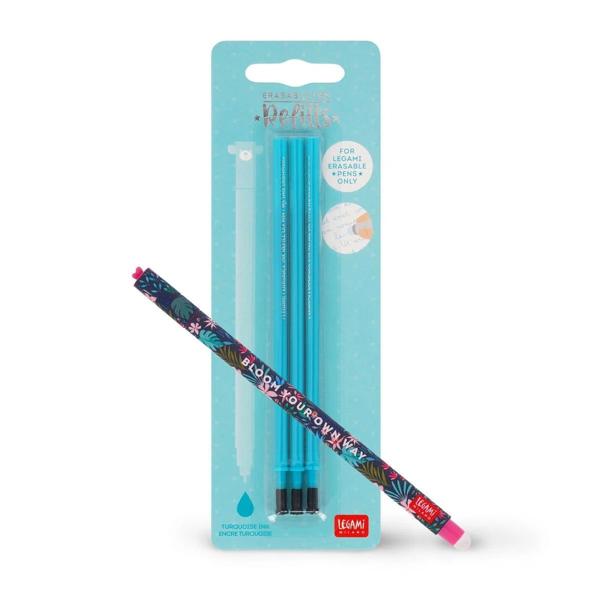 Refill Per Penna Gel Cancellabile Erasable Pen Turchese