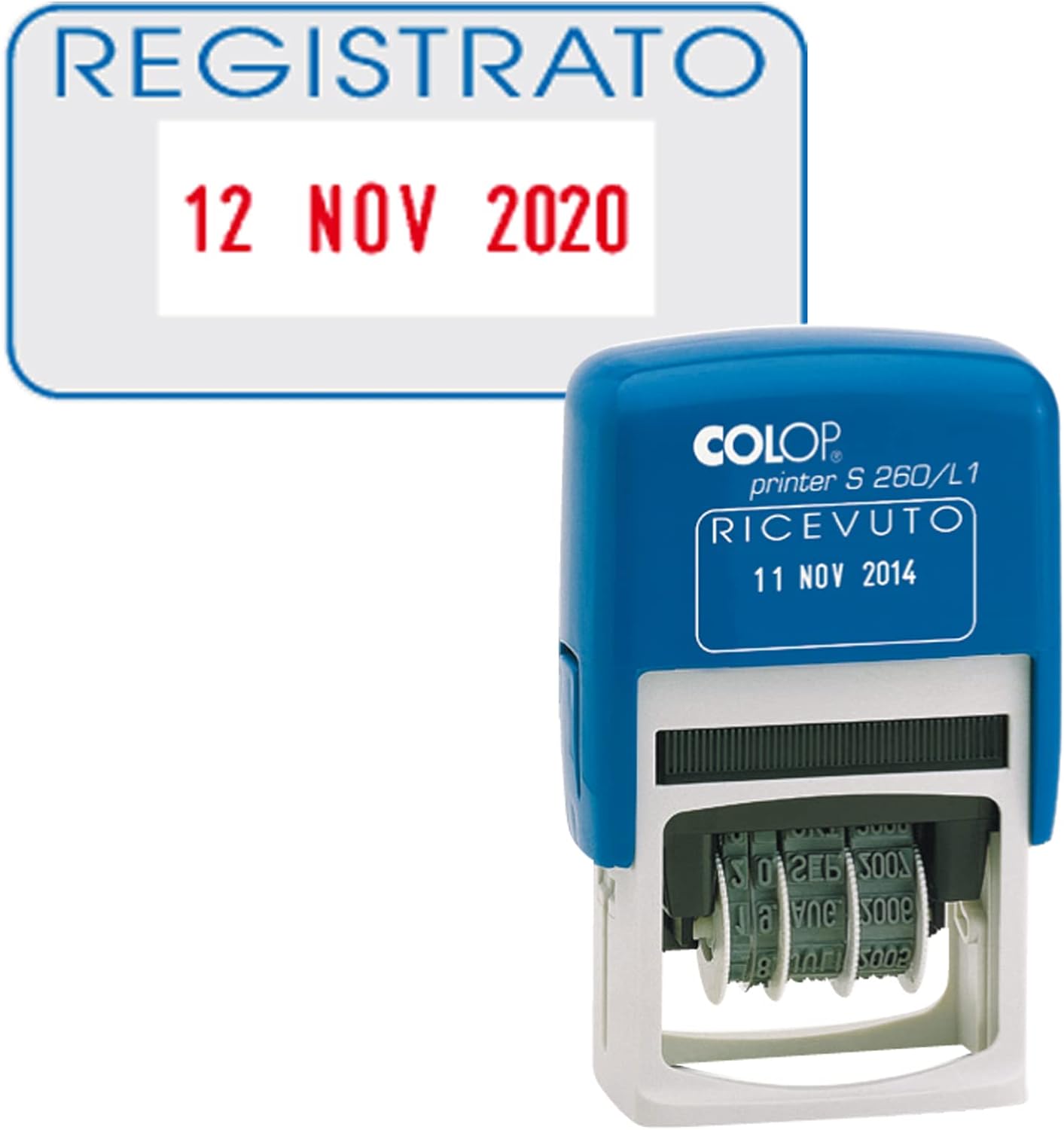 Timbro Datario Autoinchiostrante Con Testo S260/L3 Colop