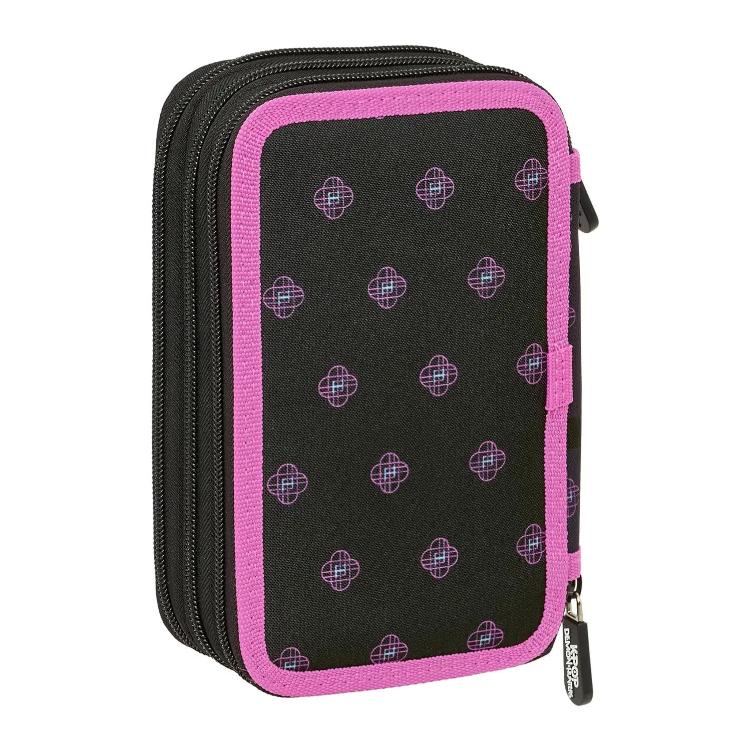 Astuccio 3 Zip K Pop Demon Hunters - Nero