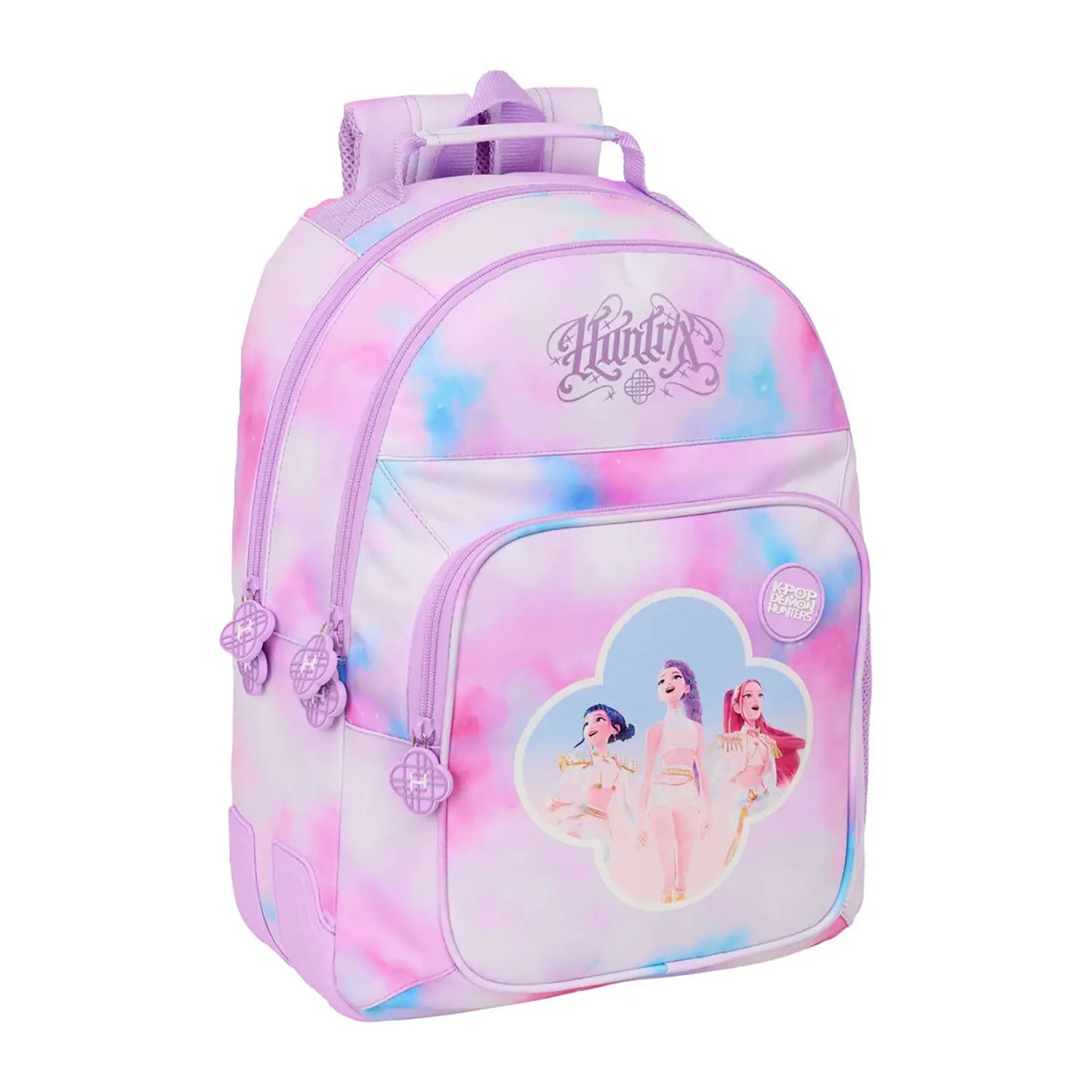 Zaino scuola 3 scomparti K Pop Demon Hunters - Rosa