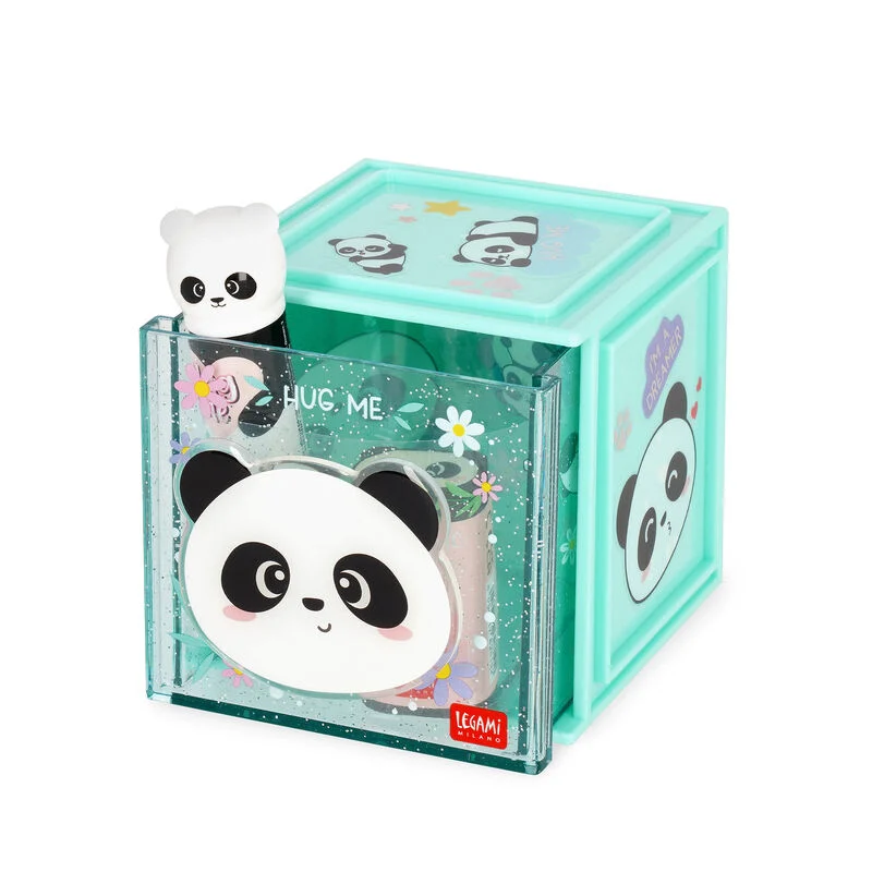 Legami - Box Componibile da Scrivania Cutie Cube - Panda