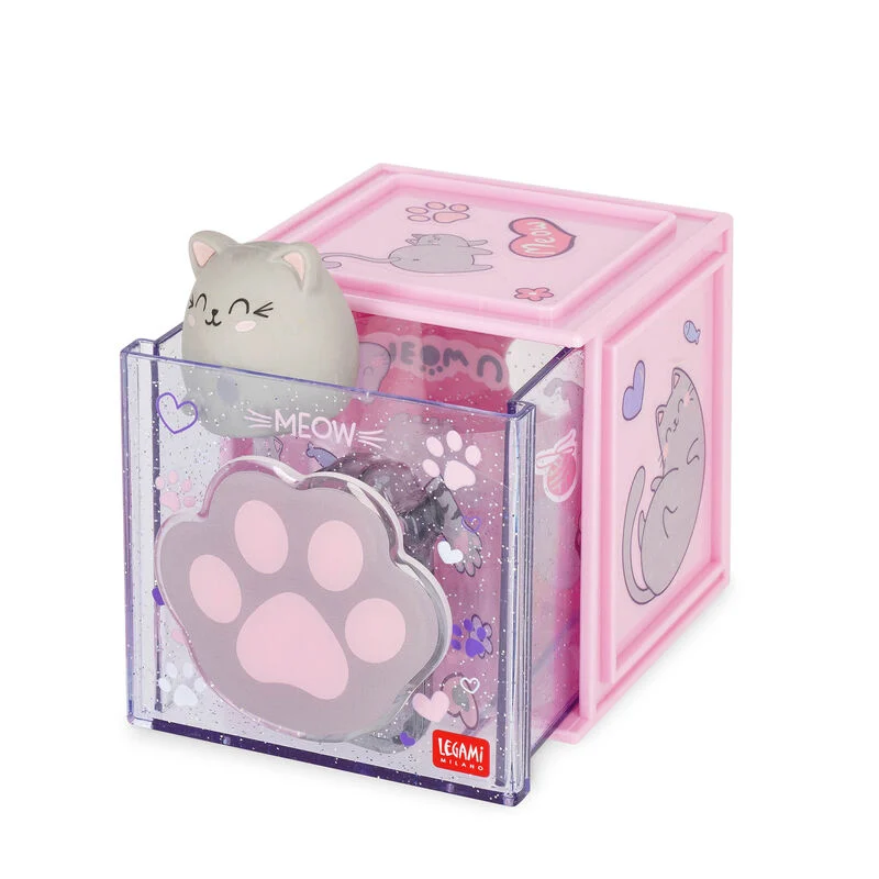 Legami - Box Componibile da Scrivania Cutie Cube - Kitty