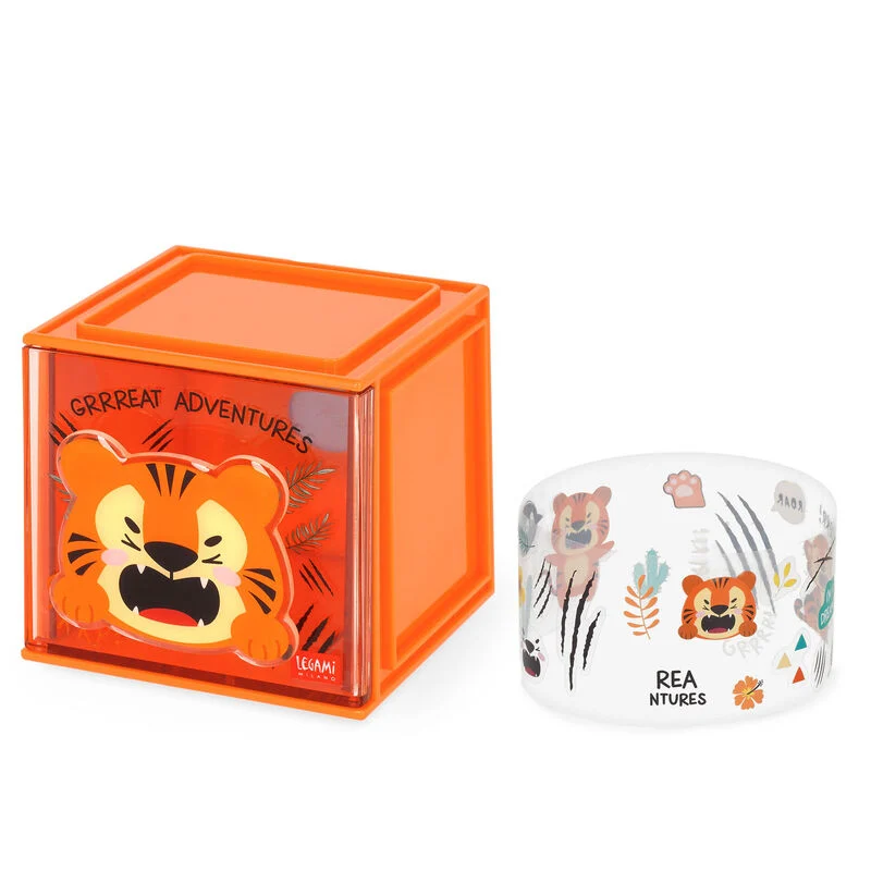 Legami - Box Componibile da Scrivania Cutie Cube - Tiger