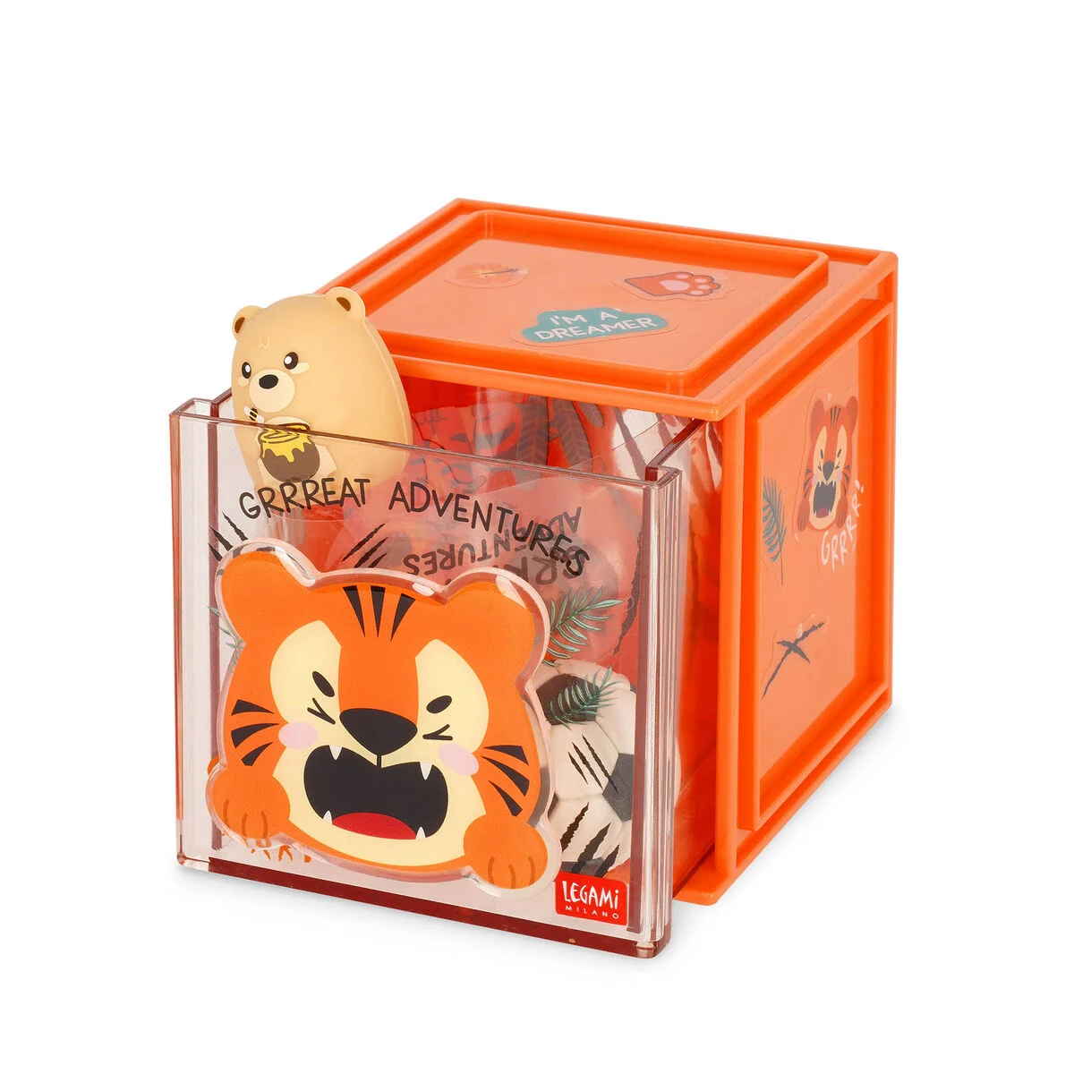 Legami - Box Componibile da Scrivania Cutie Cube - Tiger