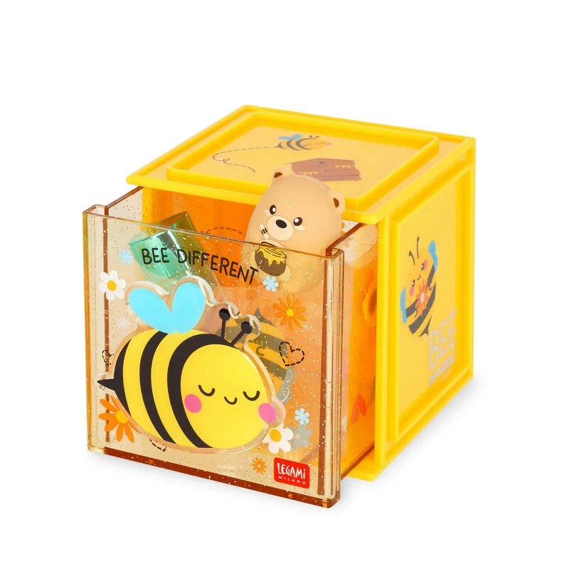 Legami - Box Componibile da Scrivania Cutie Cube - Bee