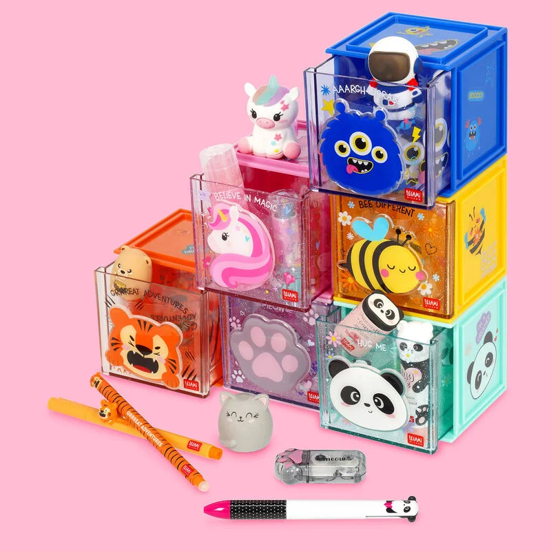 Legami - Box Componibile da Scrivania Cutie Cube - Monster