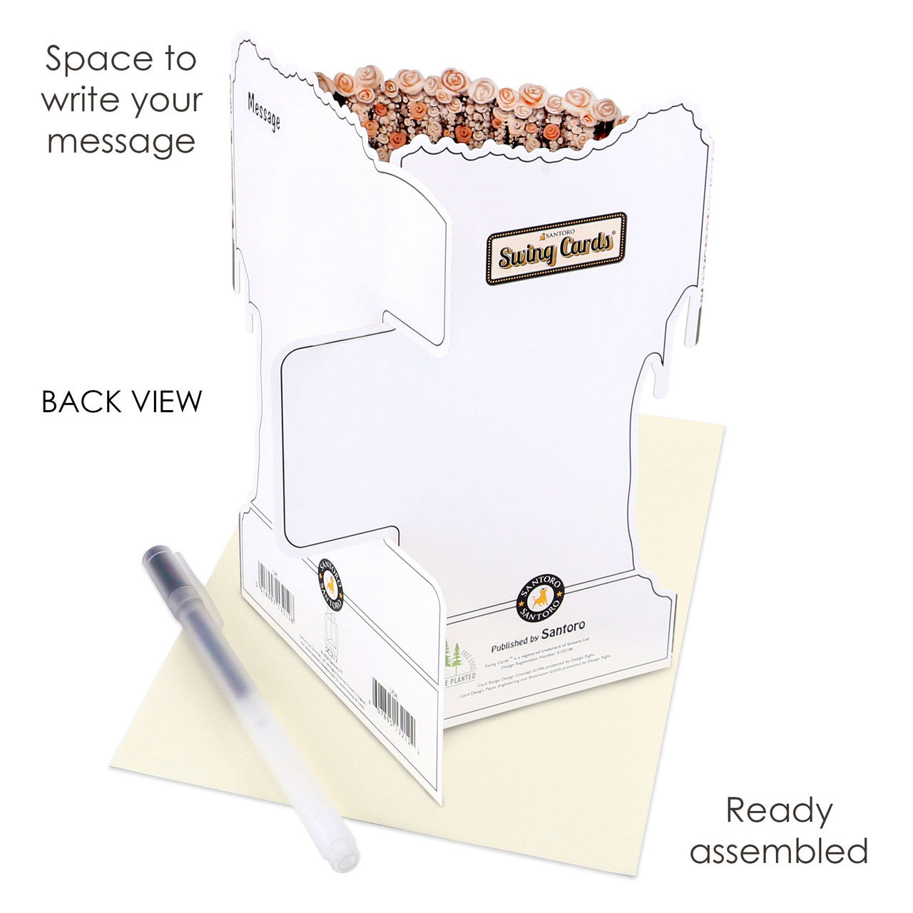 Santoro Swing Cards 3D Pop-Up - Amore Per Sempre