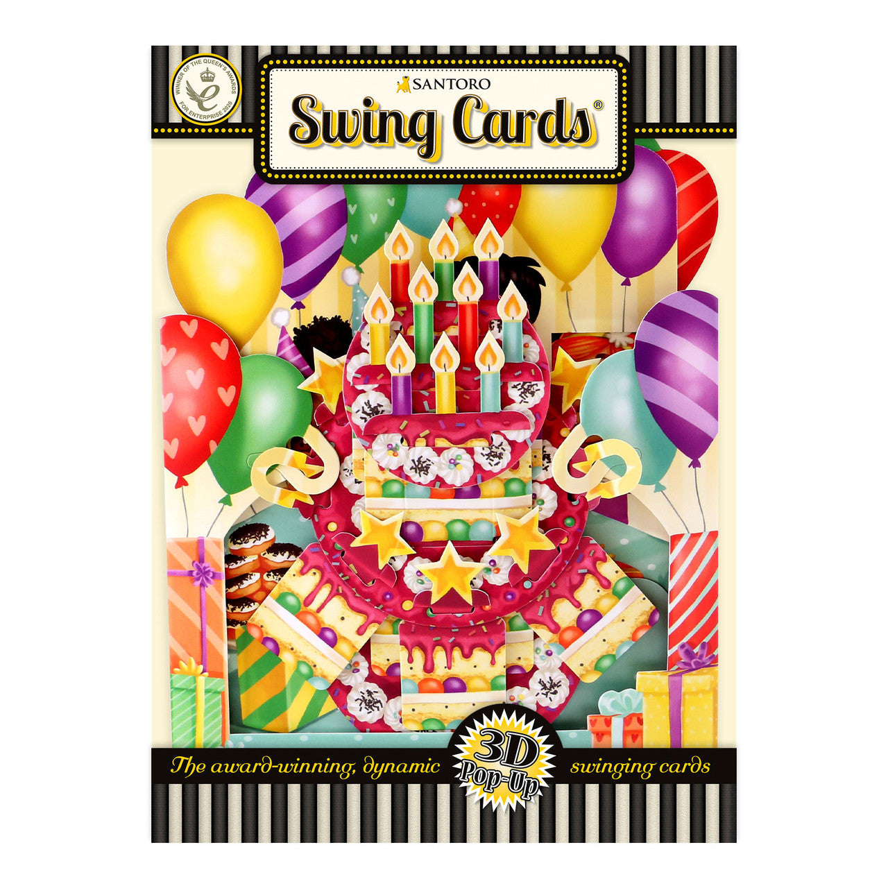 Santoro Swing Cards 3D Pop-Up - Torta Di Compleanno